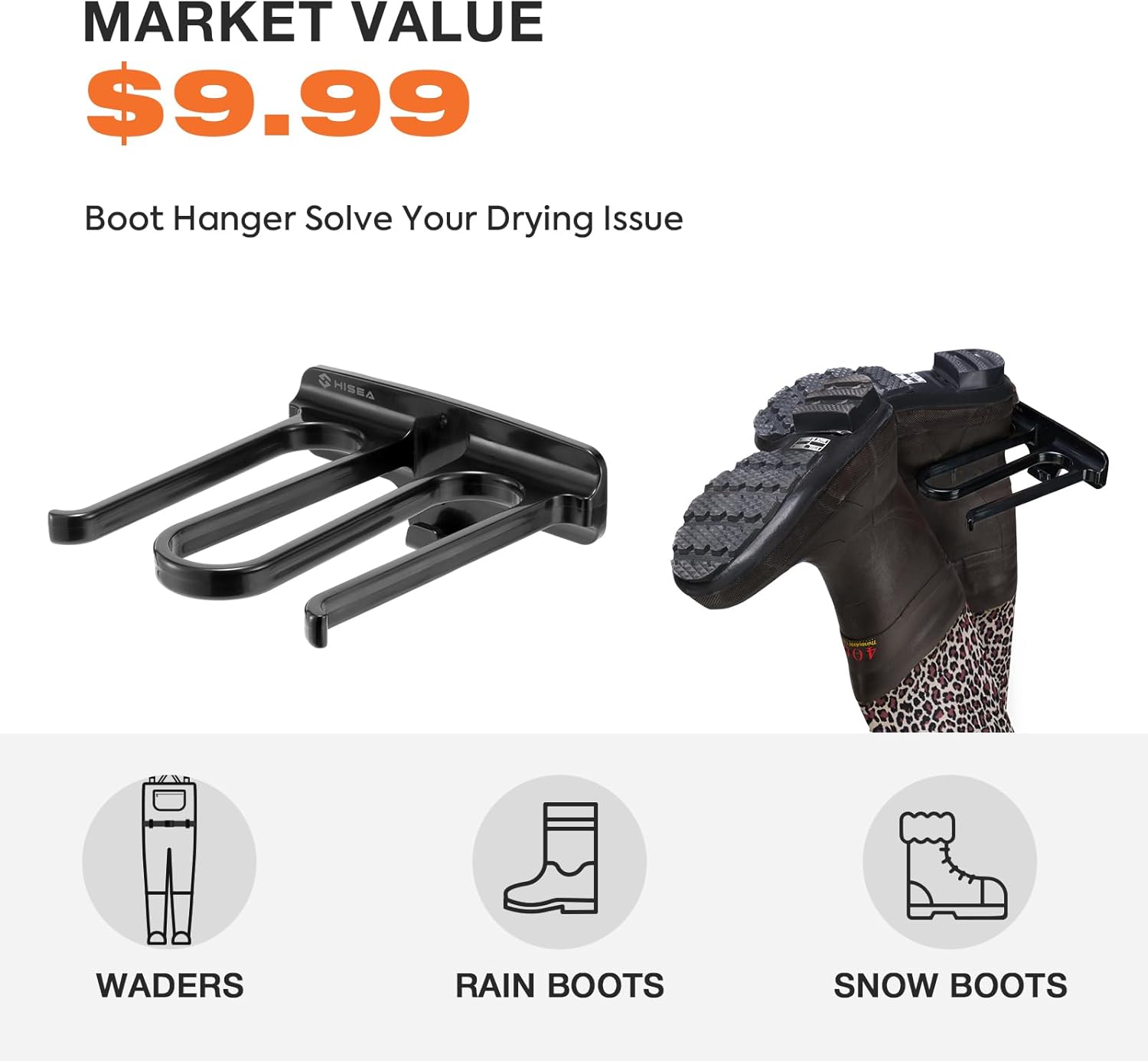 HISEA Womens Chest Waders, 4.5mm Neoprene Leopard Hunting Wader for Women with 400G Insulated Boots, Waterproof Fishing Wader - Image 6