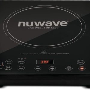 Nuwave Pro Chef Induction Cooktop, NSF-Certified, Commercial-Grade, Portable, Powerful 1800W, Large 8” Heating Coil, 94 Temp Settings 100°F - 575°F in 5°F, Shatter-Proof Ceramic Glass Surface