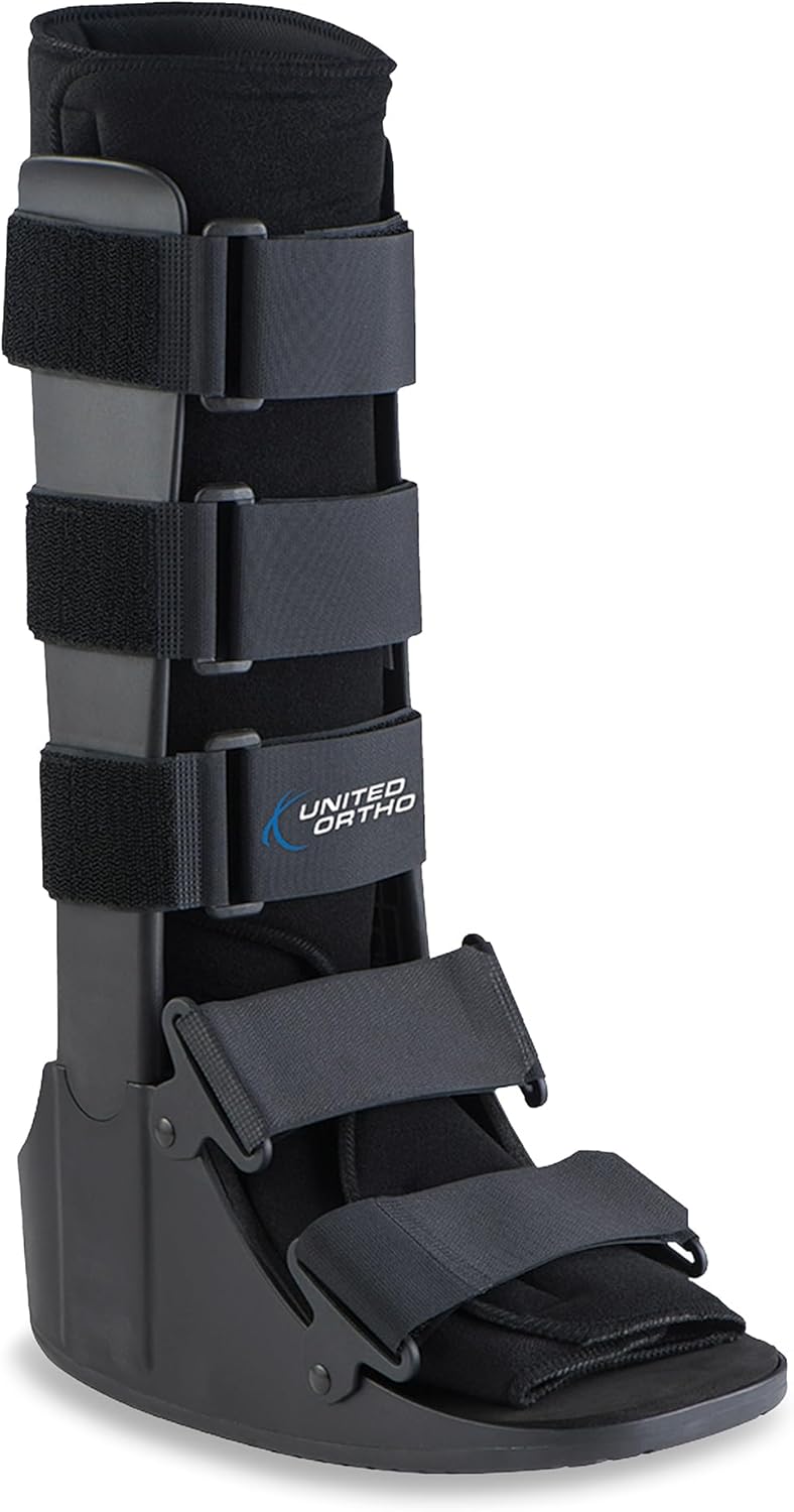 United Ortho Cam Walker Fracture Boot, Medium, Black